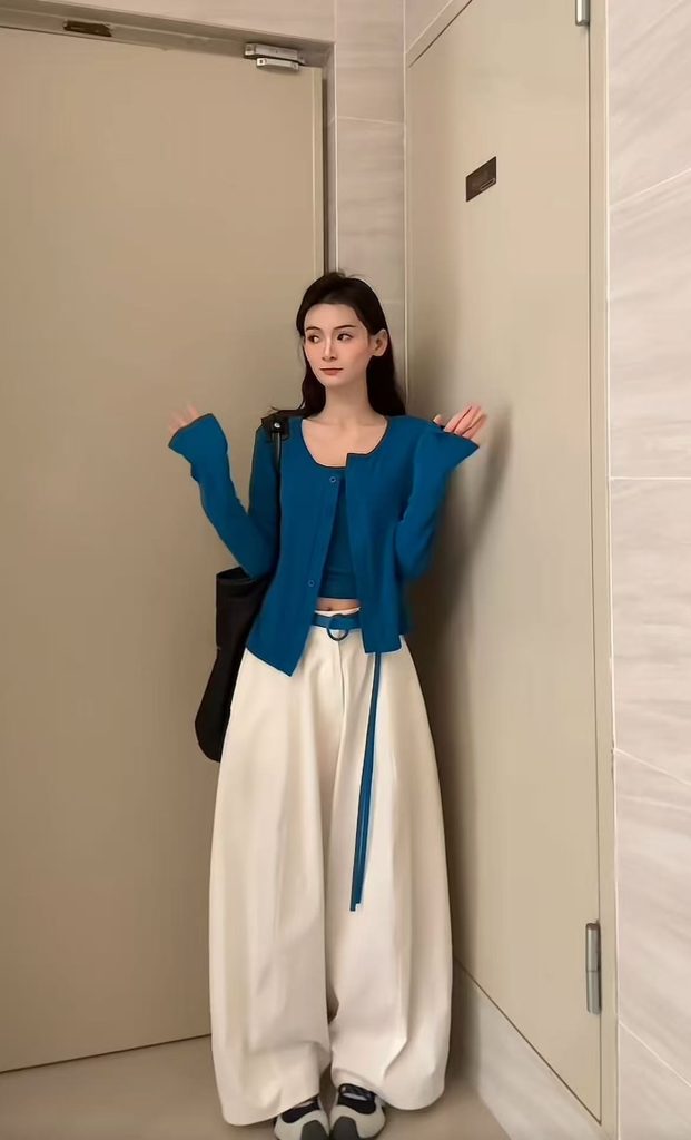 Trending Slimming Three-Piece Set with Casual Versatile Pants