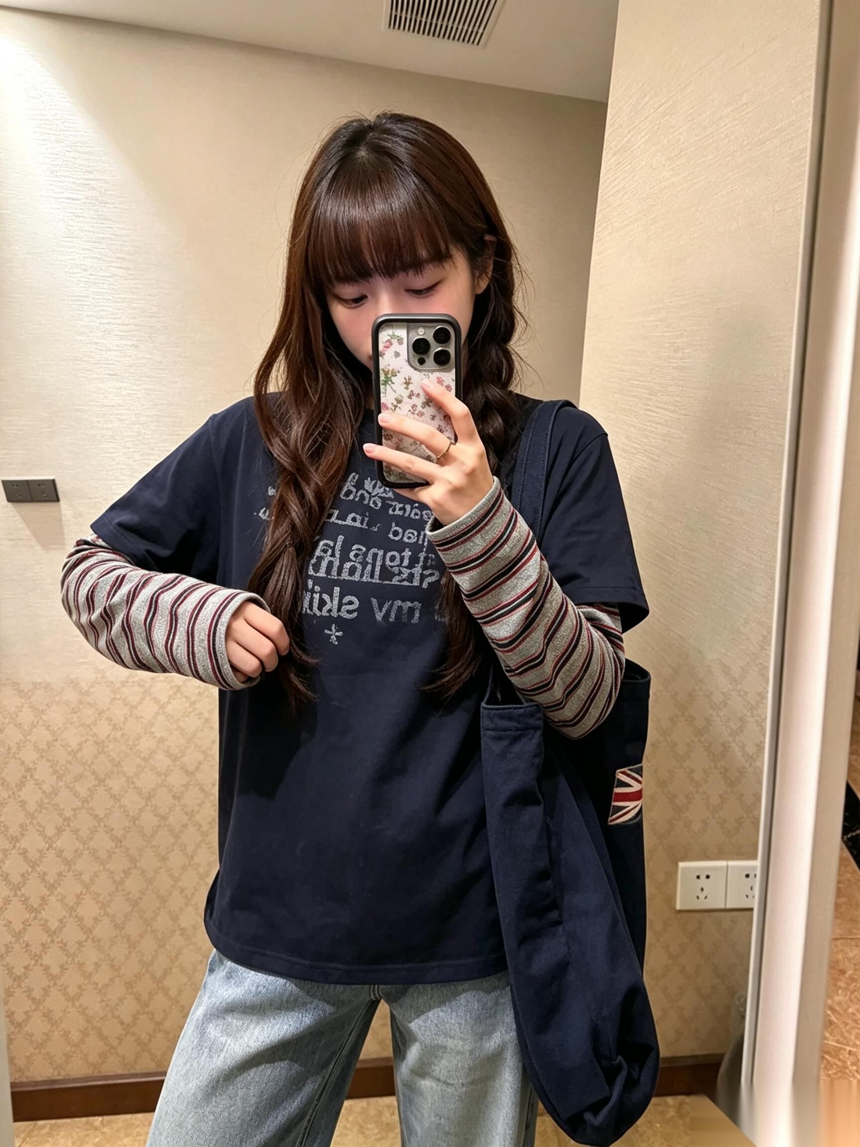 Women's Yarn-Dyed Striped 220g Pure Cotton Slub Long-Sleeve T-Shirt - Image 2