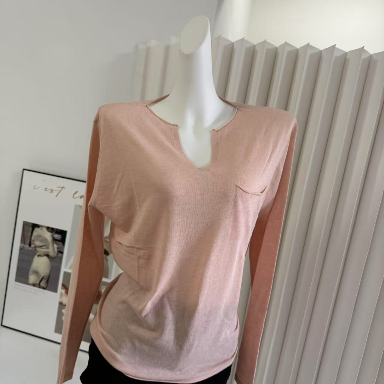MINIBLUE Women's Summer Lightweight Knit Sun Protection Top Long Sleeve Loose Fit - Image 3