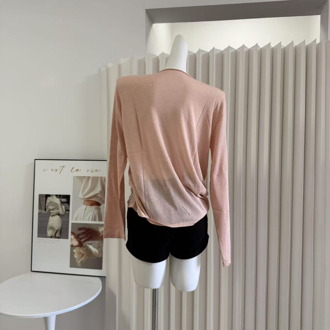 MINIBLUE Women's Summer Lightweight Knit Sun Protection Top Long Sleeve Loose Fit - Image 5