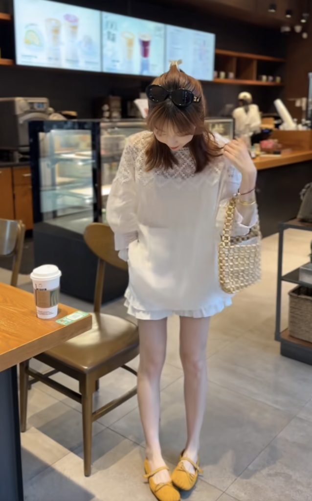 Women's Heavy Lace Hollow Out Patchwork Top and Shorts Set