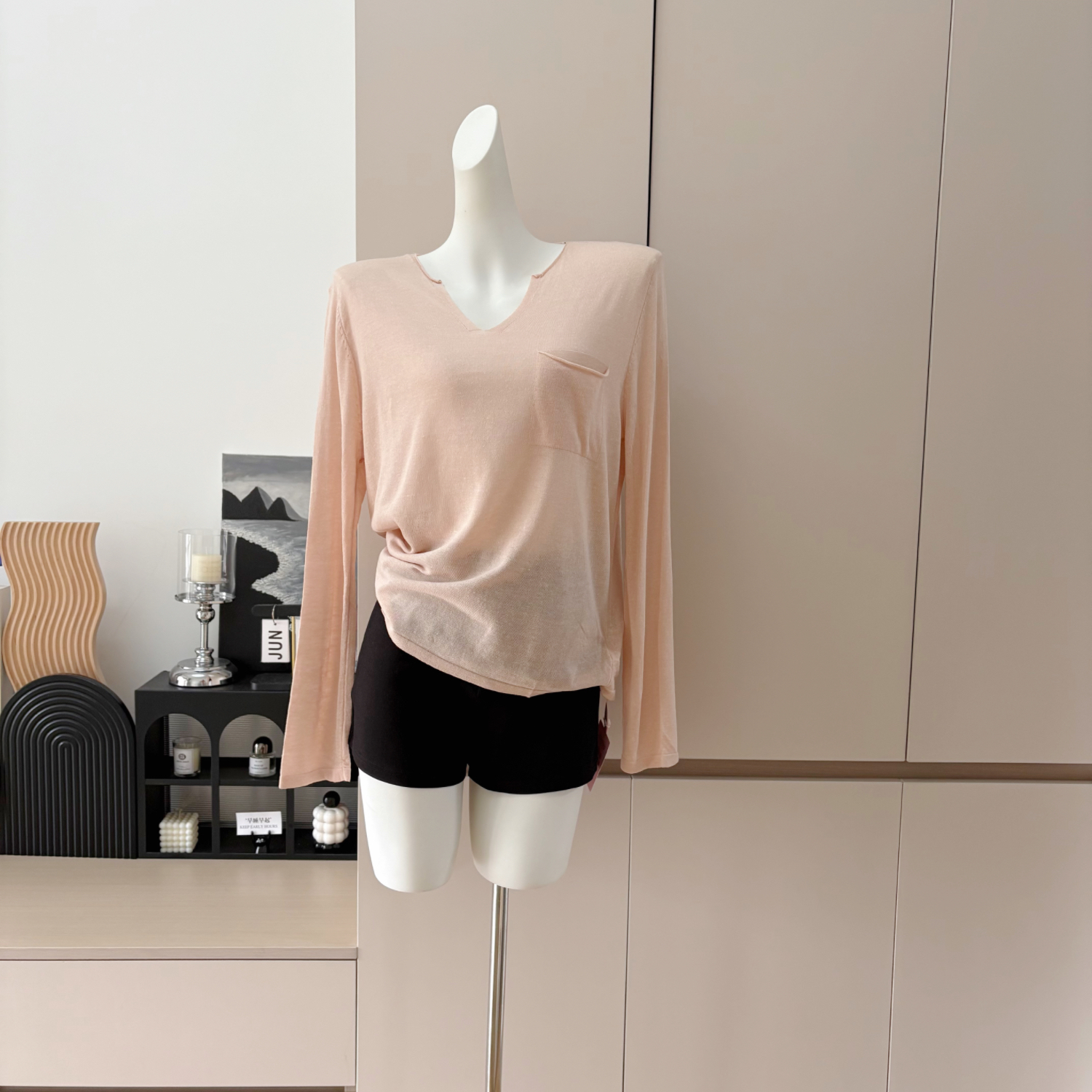 Women's Lightweight Knit Sun Protection Top Long Sleeve Loose Fit - Image 2