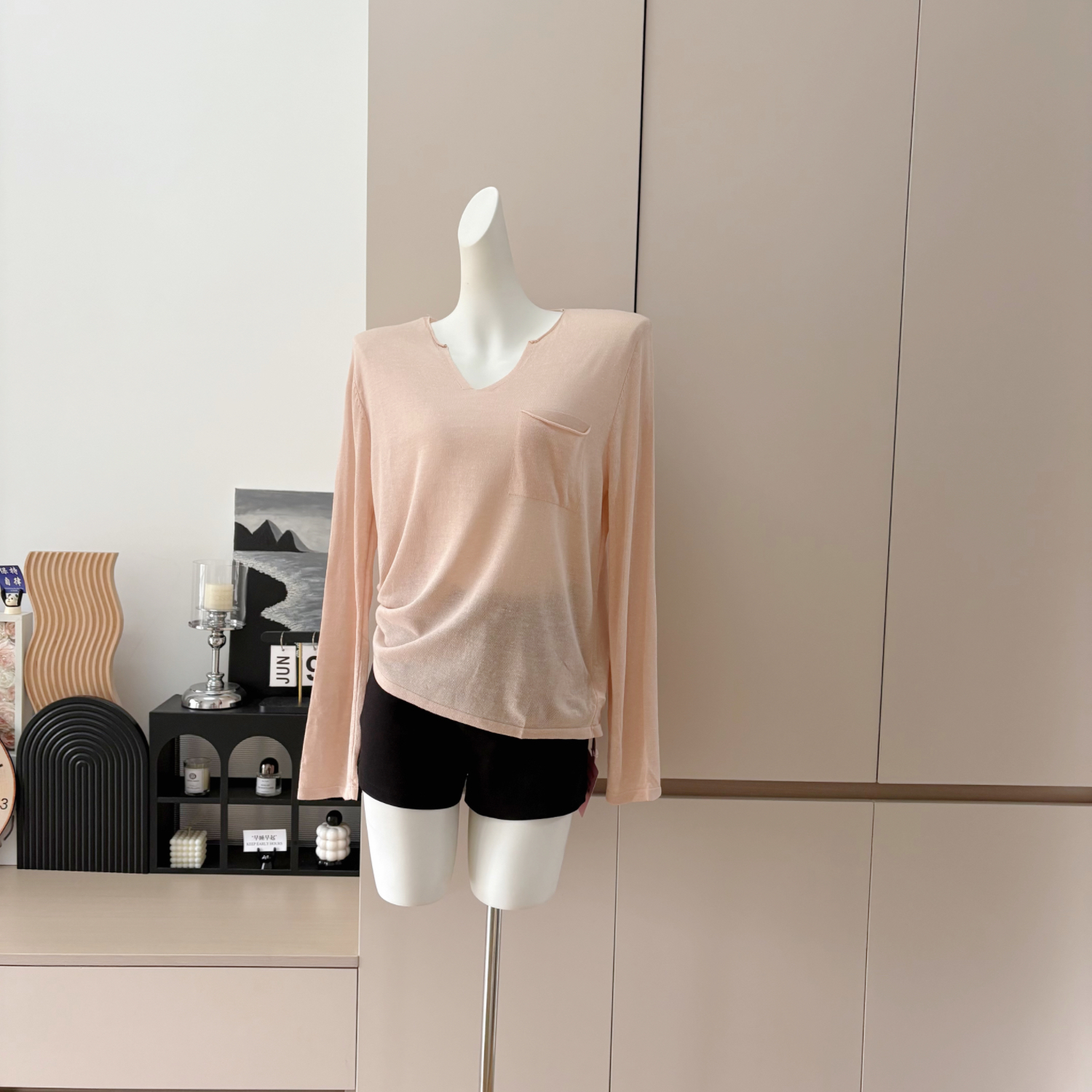 Women's Lightweight Knit Sun Protection Top Long Sleeve Loose Fit - Image 3